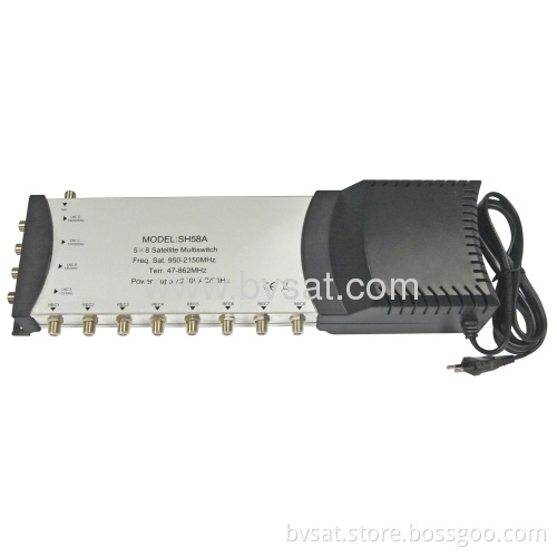 Cable Tv Dish Network 5x8 Satellite Multiswitch For Stand-alone Series